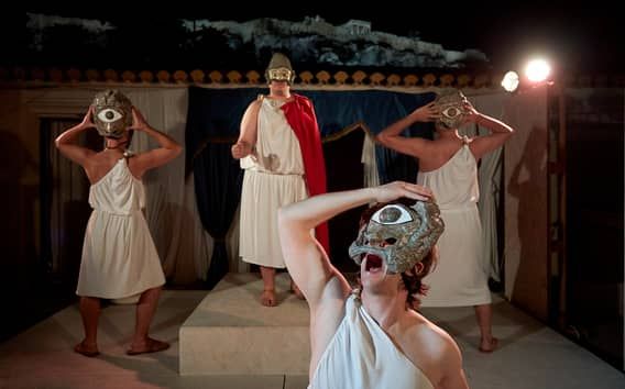 Athene: oude Griekse theatervoorstelling